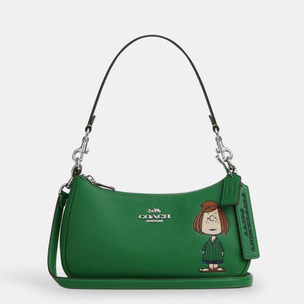 New Coach X Peanuts Teri Shoulder Bag With Peppermint Patty # CBJ77